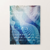 DNA Molecule Helix Science Abstracte achtergrondku Legpuzzel (Verticaal)
