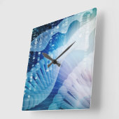 DNA Molecule Helix Science Abstracte achtergrondku Vierkante Klok (Hoek)