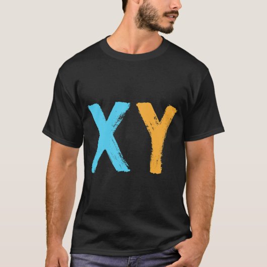 DNA Molecule XY Mannelijke chromosoom Biotechnolog T-shirt (Voorkant)
