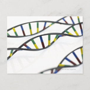 DNA-moleculen (deoxyribonucleïnezuur). Briefkaart