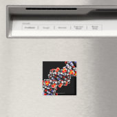 DNA-molecuul. Moleculair model van DNA Magneet (Insitu (Vaatwasser))