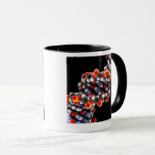 DNA-molecuul. Moleculair model van DNA Mok (Voorkant rechts)