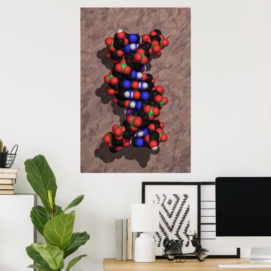 DNA op Stone Poster (Thuiskantoor)