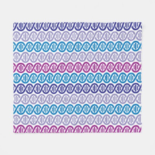 DNA-patroon Fleece Deken (Voorkant (Horizontaal))