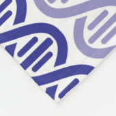 DNA-patroon Fleece Deken (Hoek)