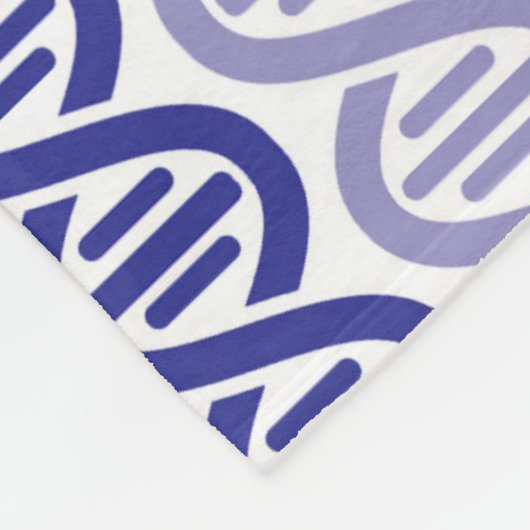 DNA-patroon Fleece Deken (Hoek)