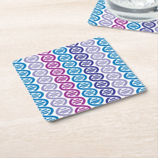 DNA-patroon Kartonnen Onderzetters (Schuin)