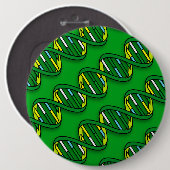 DNA-patroon Ronde Button 6,0 Cm (Voorkant /achterkant)