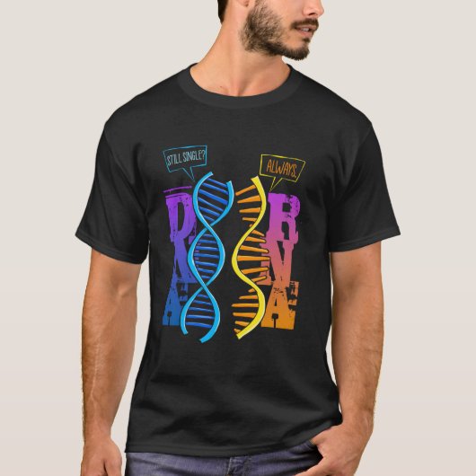 DNA RNA Moleculaire Biologie Pun Science Genetics  T-shirt (Voorkant)