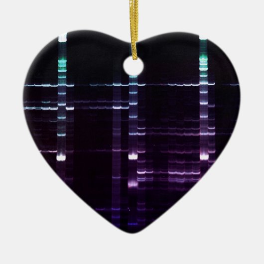 DNA-sequencing Gel 2 Keramisch Ornament (Voorkant)