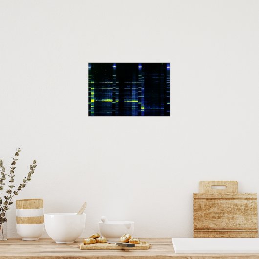 DNA-sequentie gel 1 Poster (Keuken)