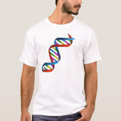 DNA-sequentie T-shirt - Bio Code Wetenschap Unisex (Voorkant)