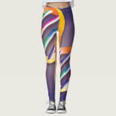 DNA Spiraal Wetenschap Leggings (Voorkant)
