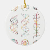 DNA-spiraalvorming Keramisch Ornament (Voorkant)