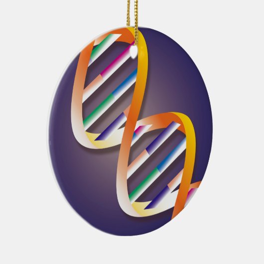 DNA Spotlight Medische Wetenschap Keramisch Ornament (Rechts)