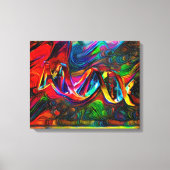 DNA Strand Artwork Canvas Afdruk (Voorkant)