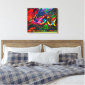 DNA Strand Artwork Canvas Afdruk (Insitu (Slaapkamer))