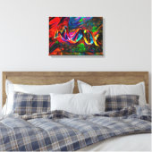 DNA Strand Artwork Canvas Afdruk (Insitu (Slaapkamer))