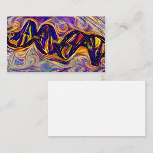 DNA Strand Artwork Visitekaartje (Voorkant / Achterkant)