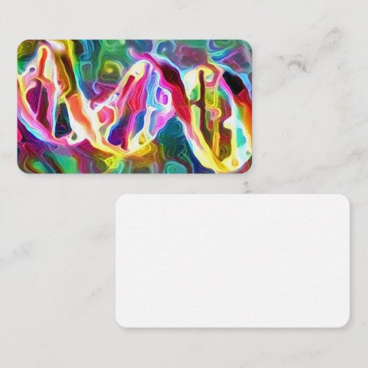 DNA Strand Artwork Visitekaartje (Voorkant / Achterkant)