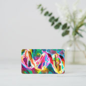 DNA Strand Artwork Visitekaartje (Staand voorkant)