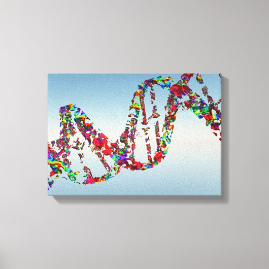 DNA Strand Canvas Afdruk (Voorkant)