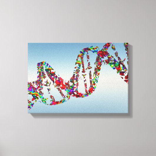 DNA Strand Canvas Afdruk (Voorkant)