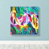 DNA Strand Kunstwerk Canvas Print (Insitu (Houten vloer))