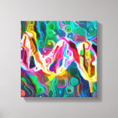 DNA Strand Kunstwerk Canvas Print (Voorkant)