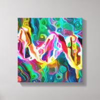 DNA Strand Kunstwerk Canvas Print