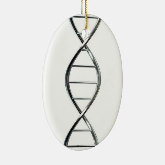 DNA Strand Oval kerstversiering Keramisch Ornament (Rechts)