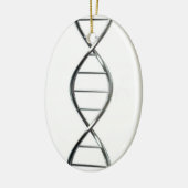 DNA Strand Oval kerstversiering Keramisch Ornament (Links)