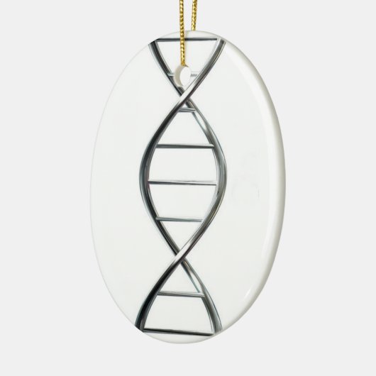 DNA Strand Oval kerstversiering Keramisch Ornament (Links)
