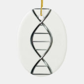 DNA Strand Oval kerstversiering Keramisch Ornament (Voorkant)