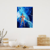 DNA Strand Poster (Keuken)