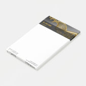 DNA Strand Professional Medical Gold Luxury Post-it® Notes (Schuin)
