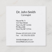 DNA Strand Professional Medical Gold Luxury Vierkante Visitekaartje (Achterkant)