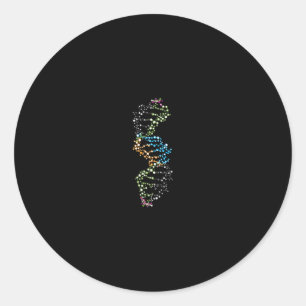 DNA Strand Ronde Sticker