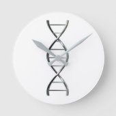 DNA Strand Round Wall klok (Voorkant)
