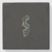 DNA Strand Stenen Onderzetter (Voorkant)