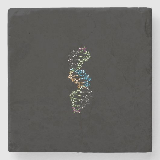 DNA Strand Stenen Onderzetter (Voorkant)