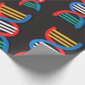 dna - strandpatroon cadeaupapier (Hoek)