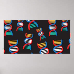 dna - strandpatroon poster