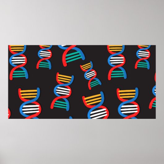 dna - strandpatroon poster (Voorkant)