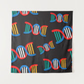 dna - strandpatroon wandkleed (Voorkant (horizontaal))