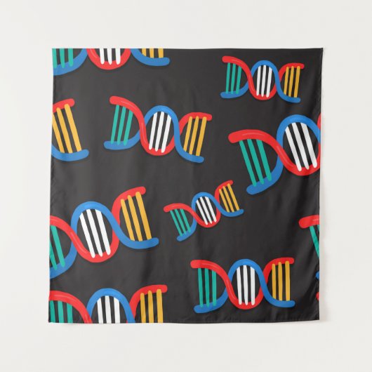 dna - strandpatroon wandkleed (Voorkant (horizontaal))