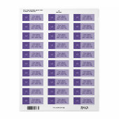 DNA-streepjes retouradres Etiket (Full Sheet)