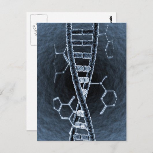 DNA-streng Briefkaart (Voorkant / Achterkant)