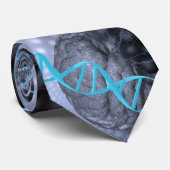 DNA-streng en hersenen Stropdas (Opgerold)