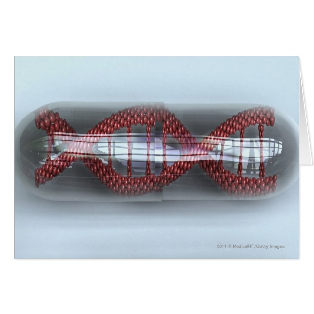 DNA-streng in een capsule (Voorkant Horizontaal)